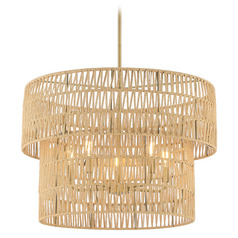 Bungalow Heaven Soft Brass Pendant by Minka Lavery