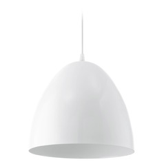 Coretto Glossy White Pendant by Eglo Lighting