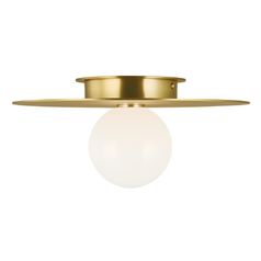 Kelly Wearstler Nodes 14-Inch Burnished Brass Medium Flush Mount by Visual Comfort Studio
