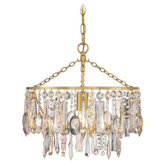 Crystorama Lighting Elsa Antique Gold Pendant Light