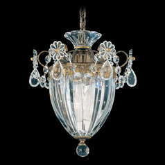 Schonbek Worldwide Lighting Bagatelle Etruscan Gold Mini-Pendant Light with Bowl / Dome Shade