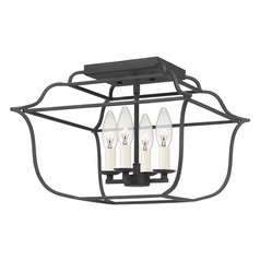 Gallery Royal Ebony 4-Light Semi-Flush by Quoizel Lighting