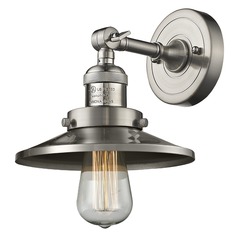 Railroad Brushed Satin Nickel Sconce by Innovations Lighting
