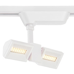 10W LED 2-Light Track Head in White by Eurofase Lighting