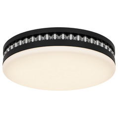 Quoizel Lighting Carey Matte Black LED Flushmount Light