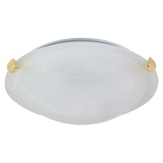 12-Inch Polished Brass Flush Mount by Nuvo Lighting