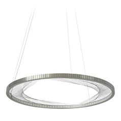 Interlace 30 LED Pendant in Nickel by Visual Comfort Modern