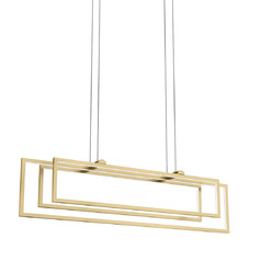 Jestin 38-Inch LED Linear Chandelier in Gold by Elan Lighting