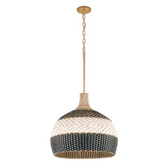 Zanzibar 5-Light Pendant in Soft Gold by Crystorama Lighting