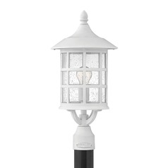 Seeded Glass Post Light Classic White by Hinkley Lighting
