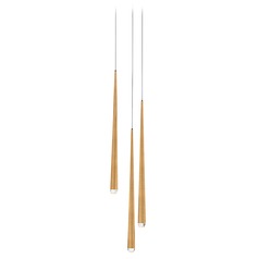 Cascade Aged Brass LED Multi-Light Pendant by Modern Forms
