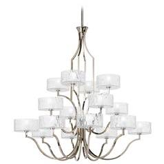 Caress Chandelier in Polished Nickel by Progress Lighting
