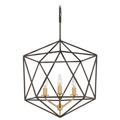 Astrid 20-Inch Metallic Matte Bronze & Deluxe Gold Chandelier by Hinkley Lighting