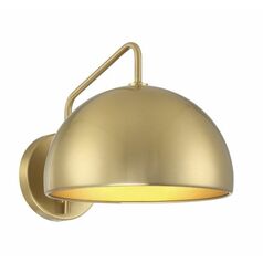 10-Inch Wide Wall Sconce in Natural Brass by Meridian