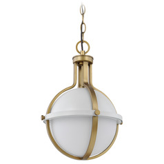Lincoln Matte White Pendant by Nuvo Lighting