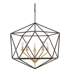 Astrid 28-Light Metallic Matte Bronze & Deluxe Gold Chandelier by Hinkley Lighting