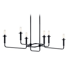 Alden 6-Light Black Chandelier by Kichler Lighting