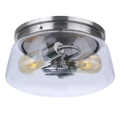 Laclede Satin Aluminum Flush Mount by Craftmade Lighting