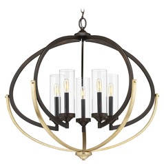 Evoke Antique Bronze Chandelier by Progress Lighting