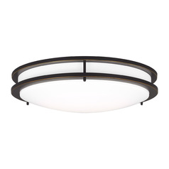 Mahone 17.75-Inch Antique Bronze LED Flush Mount by Generation Lighting