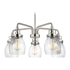 Belton  Chandelier in Brushed Nickel by Generation Lighting
