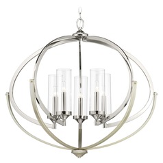 Evoke Polished Nickel Chandelier by Progress Lighting