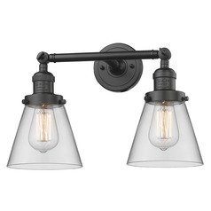 Small Cone Oil Rubbed Bronze Bathroom Light by Innovations Lighting