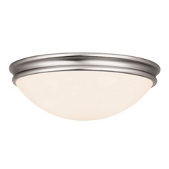 Atom Brushed Steel LED Flush Mount by Access Lighting