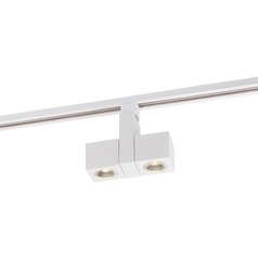 24W Contemporary LED Square Dual Track Head 24-Degree Beam 3000K by Nuvo Lighting