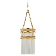 Marie Flanigan Menil Tall Chandelier in Soft Brass by Visual Comfort Signature