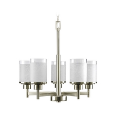 Alexa Chandelier in Brushed Nickel by Progress Lighting