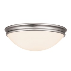 Atom Brushed Steel LED Flush Mount by Access Lighting