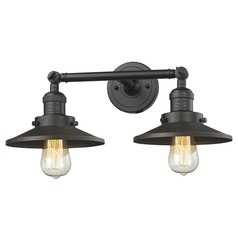 Railroad Oil Rubbed Bronze Bathroom Light by Innovations Lighting