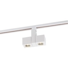 24W Contemporary LED Square Dual Track Head 36-Degree Beam 3000K by Nuvo Lighting