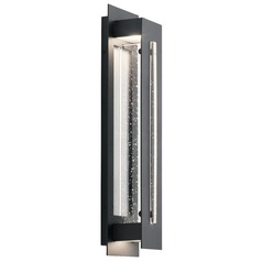 River Path LED Outdoor Wall Light in Black by Kichler Lighting