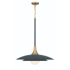 Welsh 24-Inch Pendant in Blue by Eurofase
