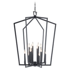 Abbotswell 8-Light Black Pendant by Kichler Lighting