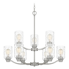 Acacia 29.25-Inch Chandelier in Brushed Nickel by Quoizel Lighting