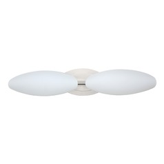 Besa Lighting Aero Satin Nickel Bathroom Light