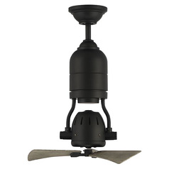 Bellow Uno 18-Inch Damp Fan in Flat Black by Craftmade Lighting