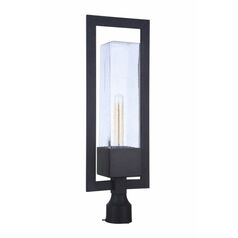 Perimeter 25-Inch Outdoor Post Light in Midnight by Craftmade Lighting