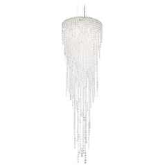 Schonbek Worldwide Lighting Chantant Polished Stainless Steel Pendant Light