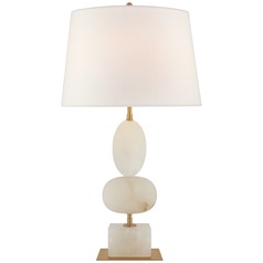 Thomas OBrien Dani Table Lamp in Alabaster by Visual Comfort Signature