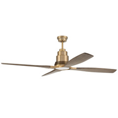 Ricasso Satin Brass LED Ceiling Fan by Craftmade Lighting