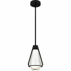 Luca Mini Pendant in Matte Black by Quoizel Lighting