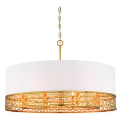 Blairmoor 8-Light Pendant in Honey Gold by Metropolitan Lighting
