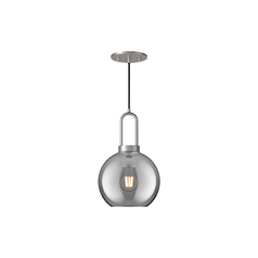 Alora Lighting Soji Brushed Nickel Mini-Pendant Light with Globe Shade
