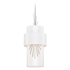 Gramercy 12-Inch Pendant in Polished Nickel by George Kovacs