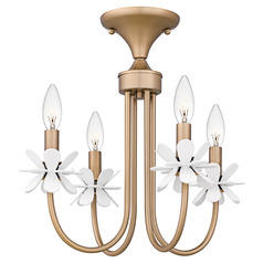 Quoizel Lighting Remy Bronze Gold Semi-Flushmount Light