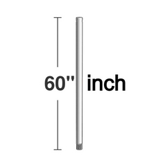 60-Inch Downrod in Polished Nickel by VC Fan Collection